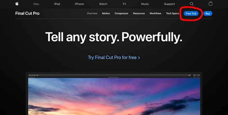 final cut pro for mac free trial